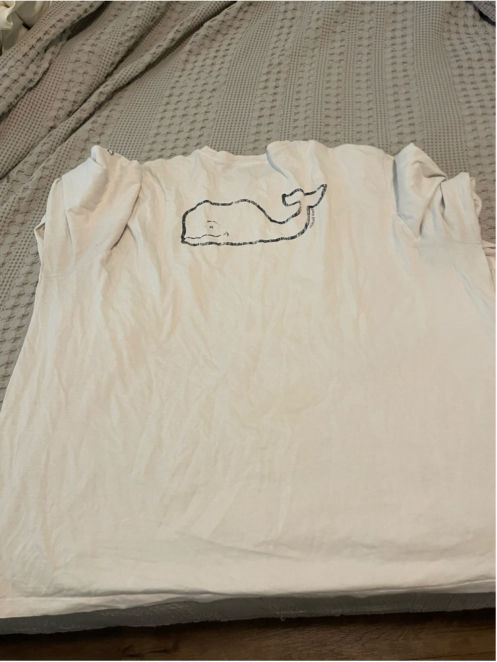 Men's Vineyard Vines Long Sleeve Tee, White, Size XXL - Picture 4 of 4